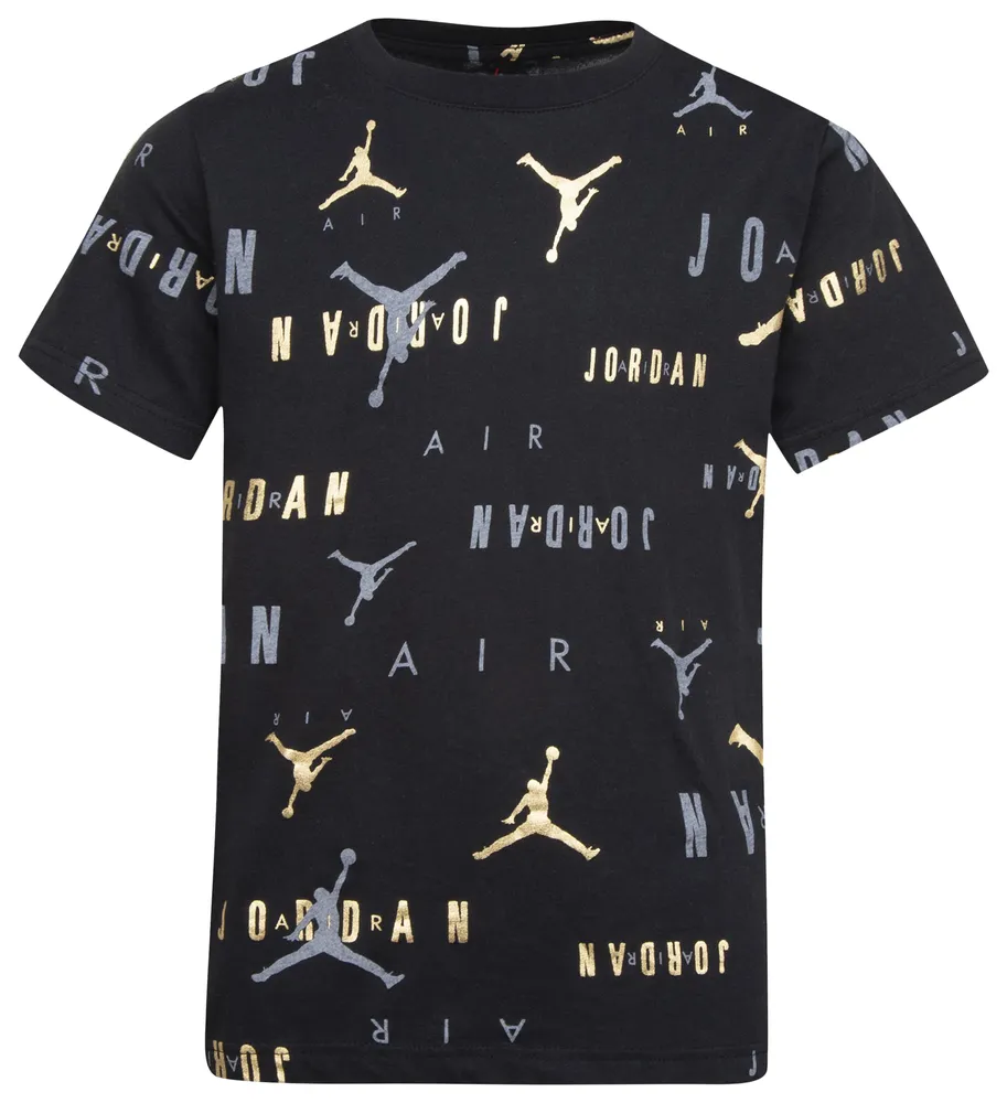 White and outlet gold jordan shirt