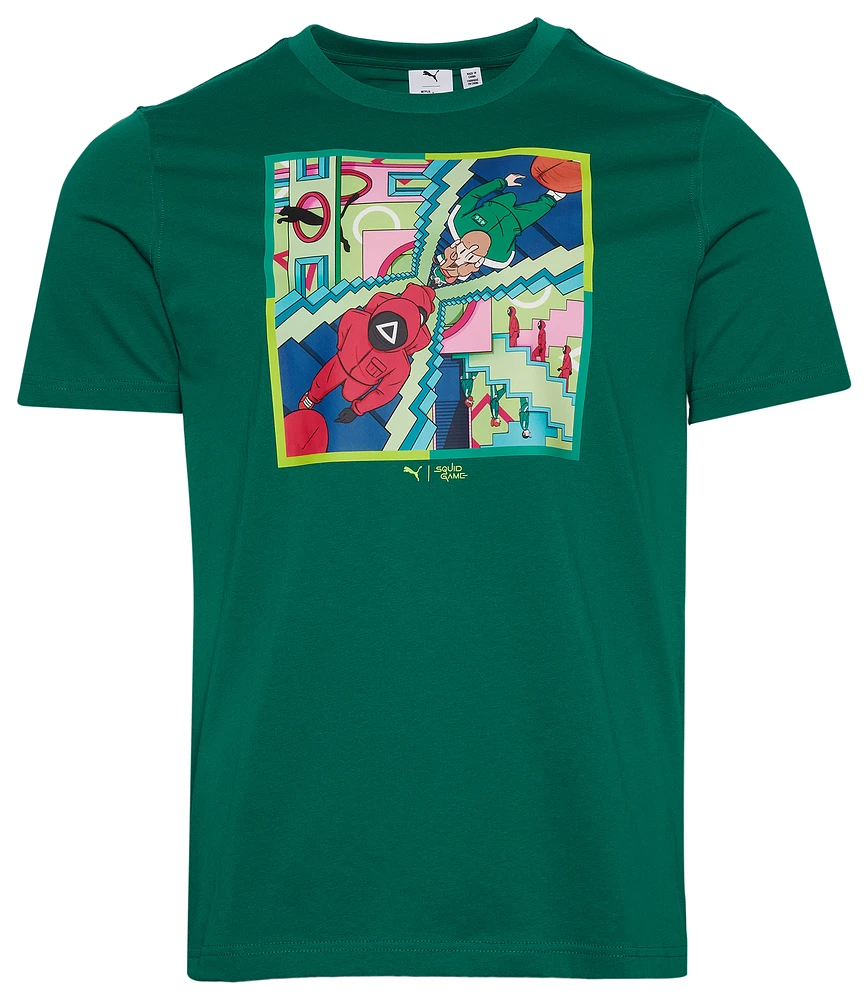 PUMA Mens X SQUID GAME Graphic T-Shirt - Teal | Mall of America®