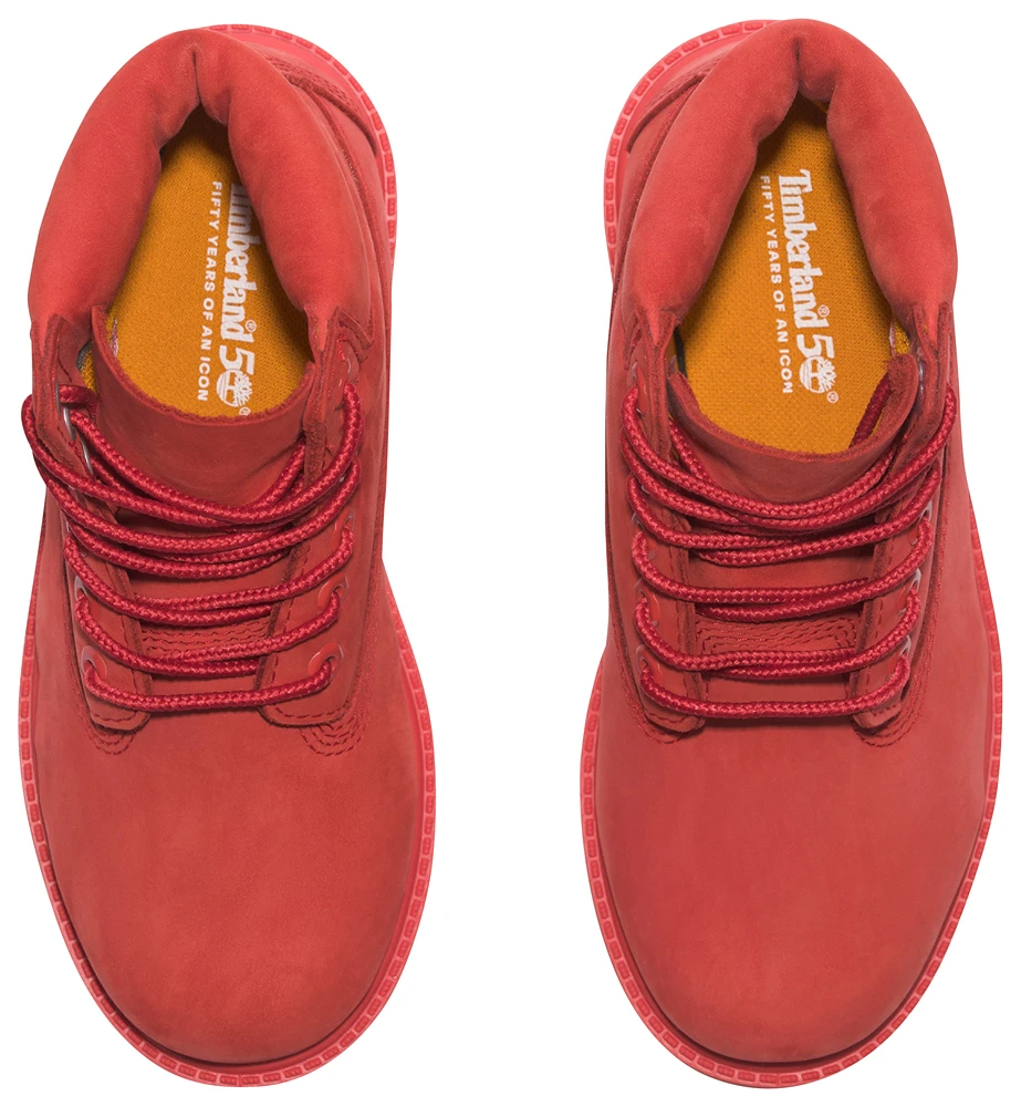 Boys red cheap timberlands