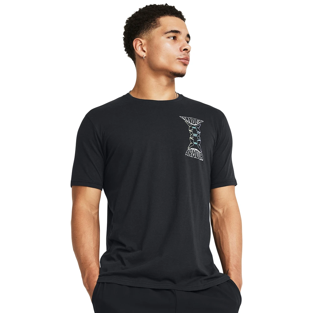 Under armour sale skull shirt