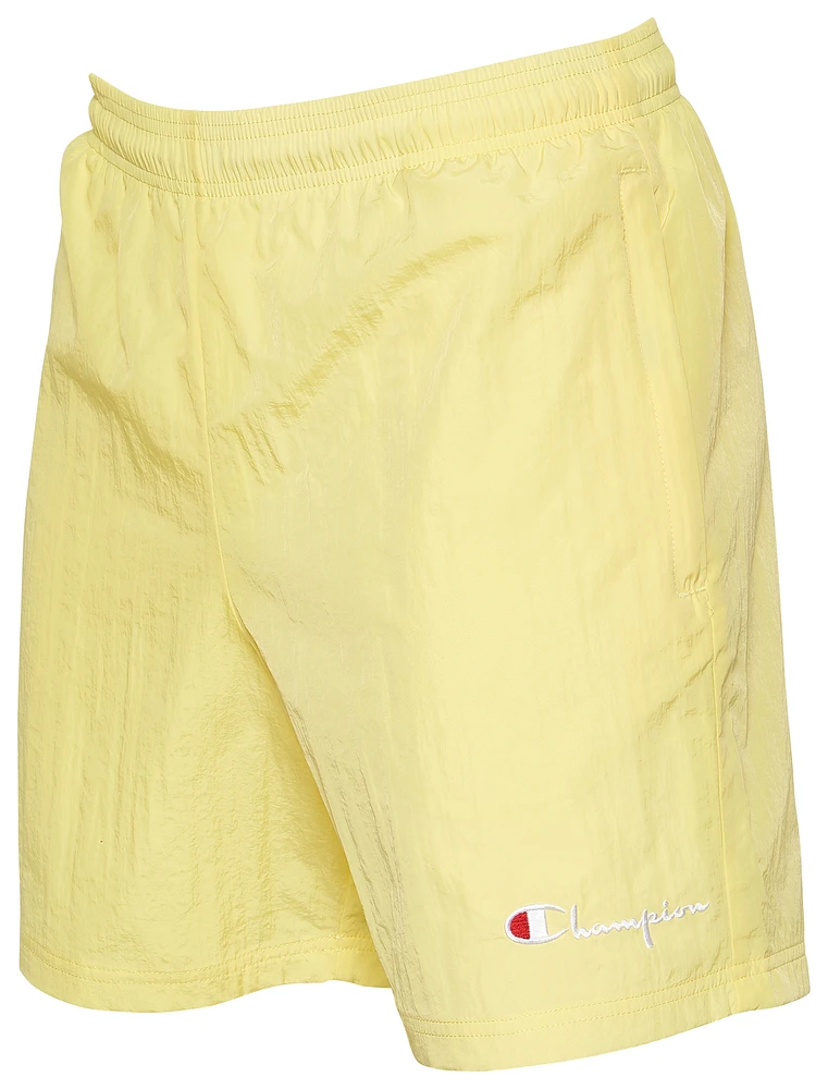 Champion Mens Nylon Shorts - Yellow | Hamilton Place