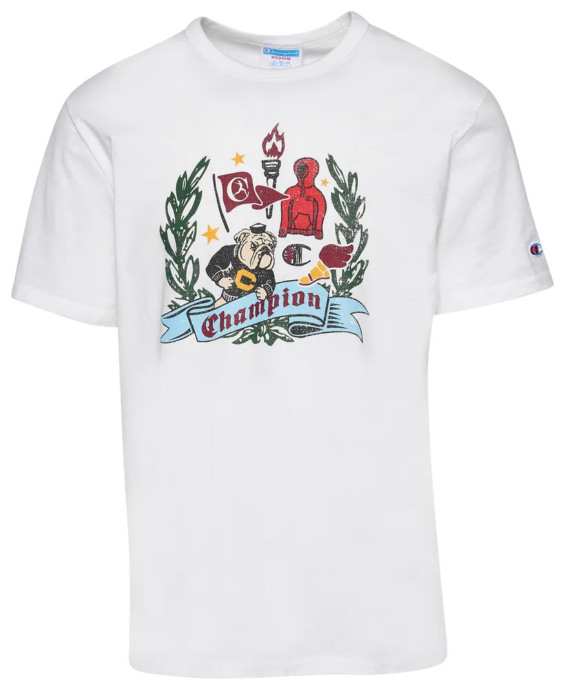 Champion Mens Champion Heritage T-Shirt - Mens White/Multi Size XL