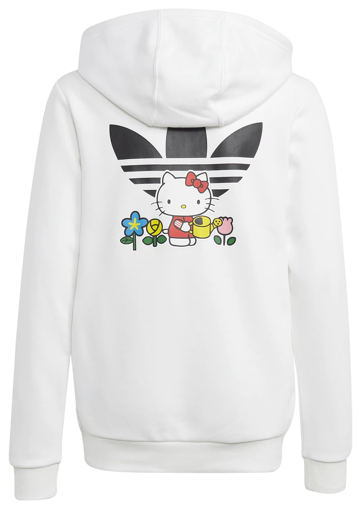 Girls white store adidas hoodie