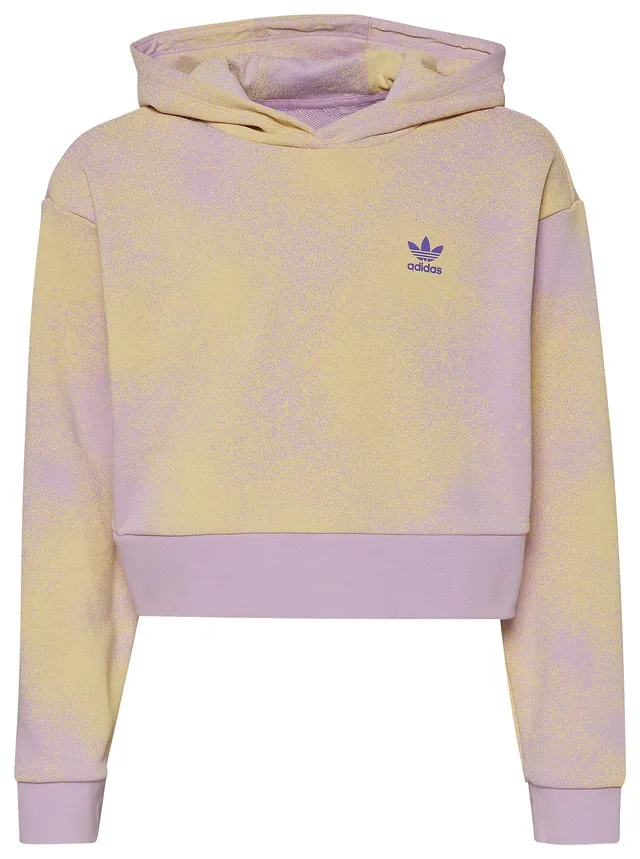 Adidas cropped hotsell hoodie lila