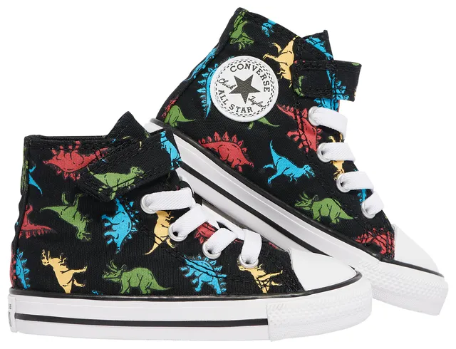 Converse Boys CTAS Hi Dinosaurs Boys Infant Shoes Red Black