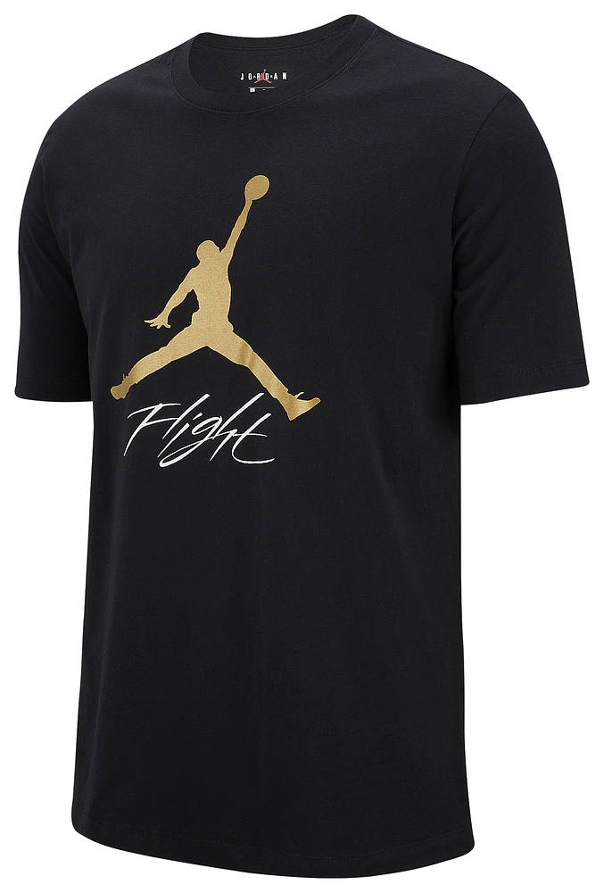 Jordan Mens Jumpman Air HBR TShirt Metallic Gold/Black Mall of