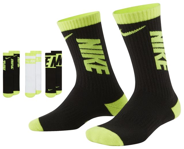 Nike 3Pack Crew Socks Boys' Grade School Alexandria Mall