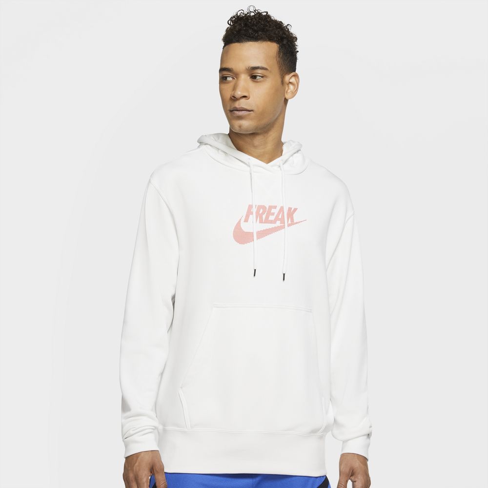 nike freak hoodie white