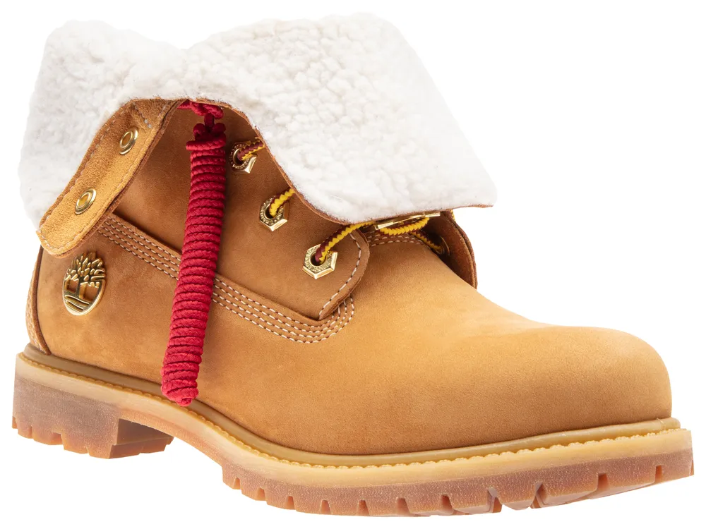 Timberland Womens Teddy Fleece Lux Boots Wheat Wheat Mall of