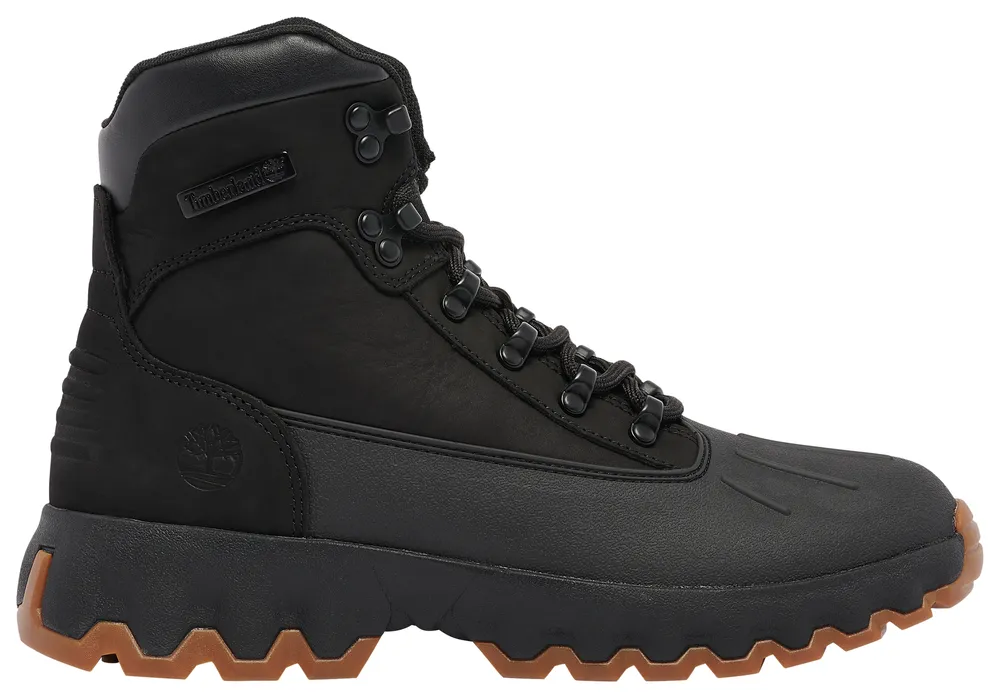 Mens black deals timberland boots footlocker