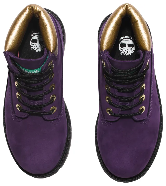 Purple and cheap gold timberlands