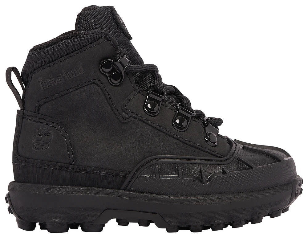 Timberland boys black on sale boots