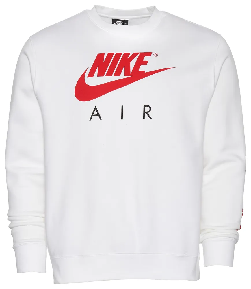 Nike air fleece long sleeve sale crew