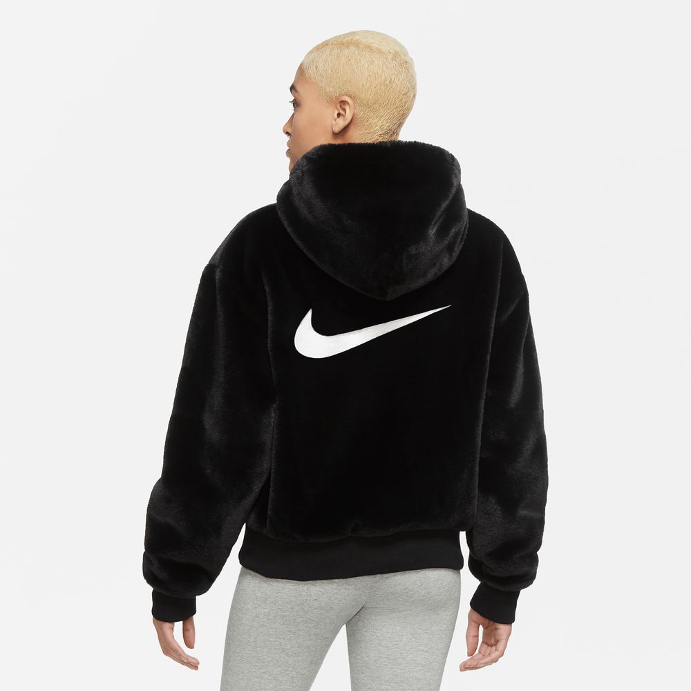 Nike fake sale fur jacket