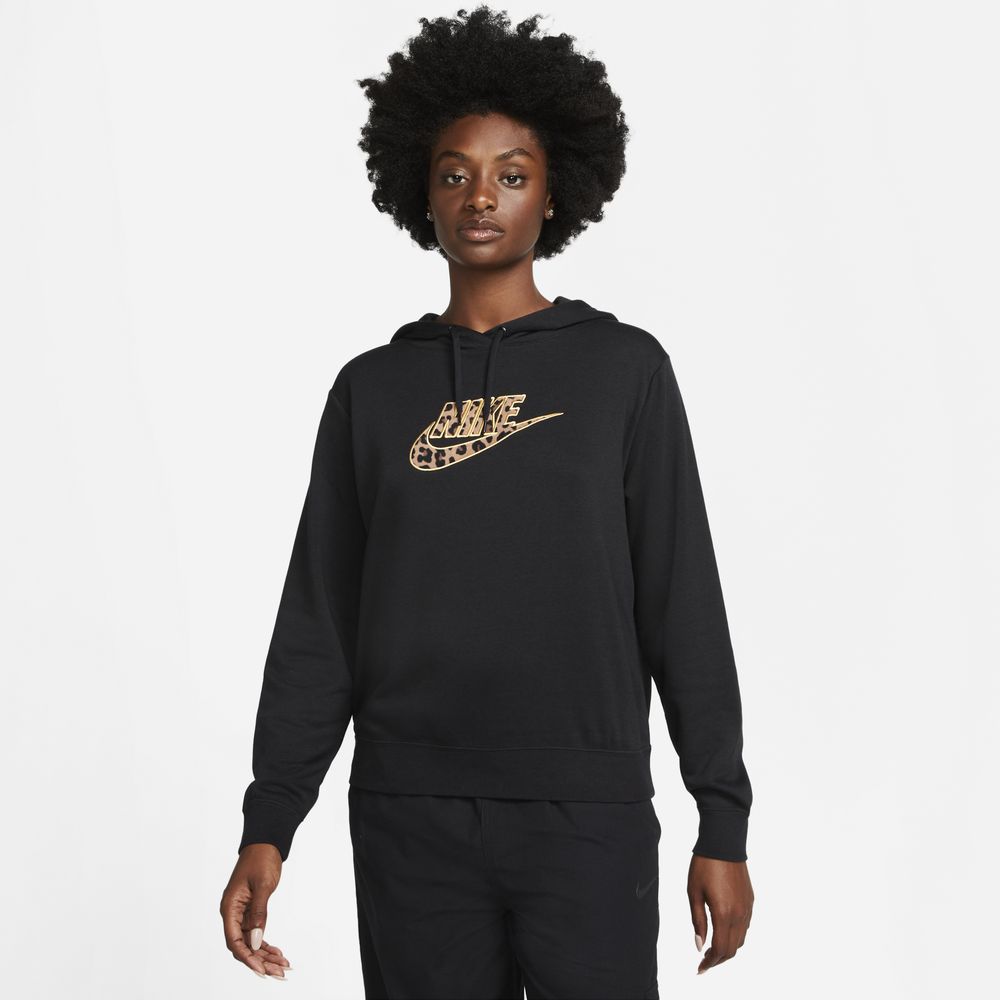 Nike leopard hot sale swoosh sweatshirt