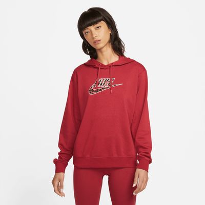 red nike leopard sweatshirt