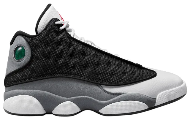 Jordan 13 pink and best sale grey footlocker