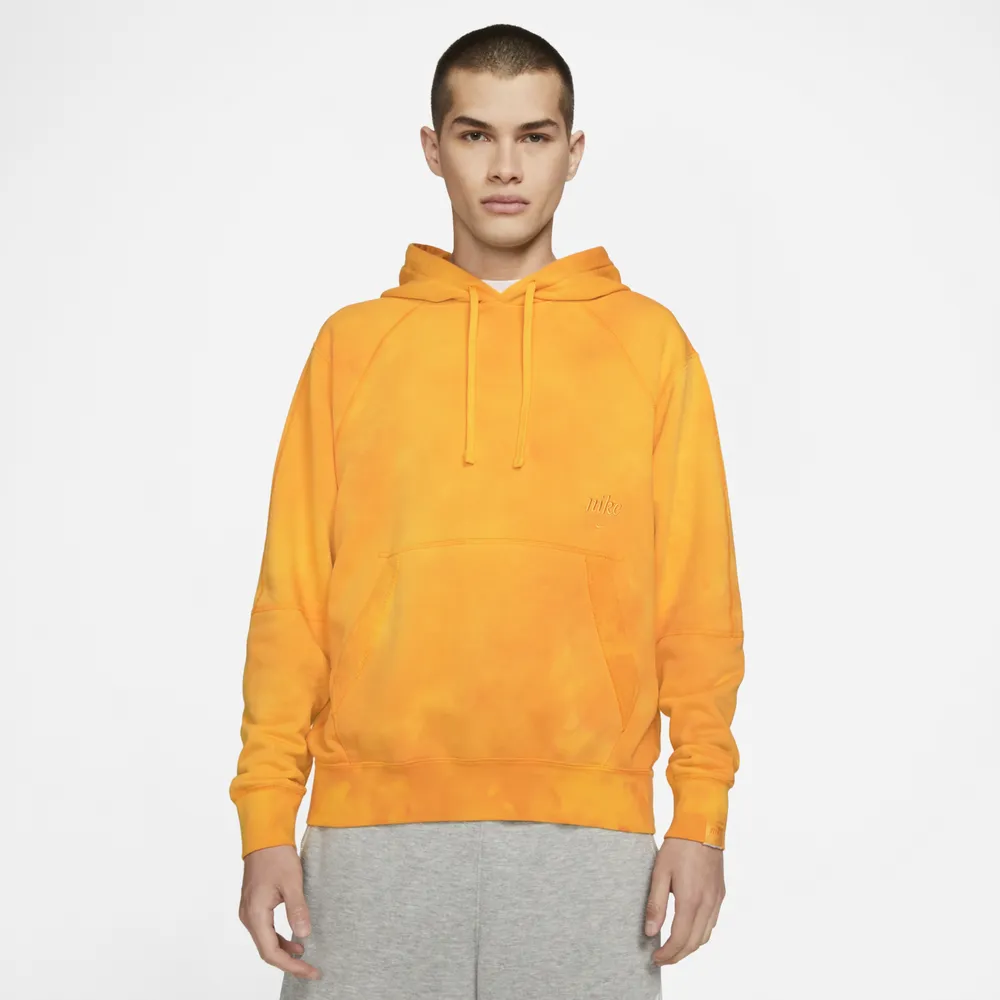 Nike Mens Nike Classic Heritage PO Club Hoodie Mens Yellow