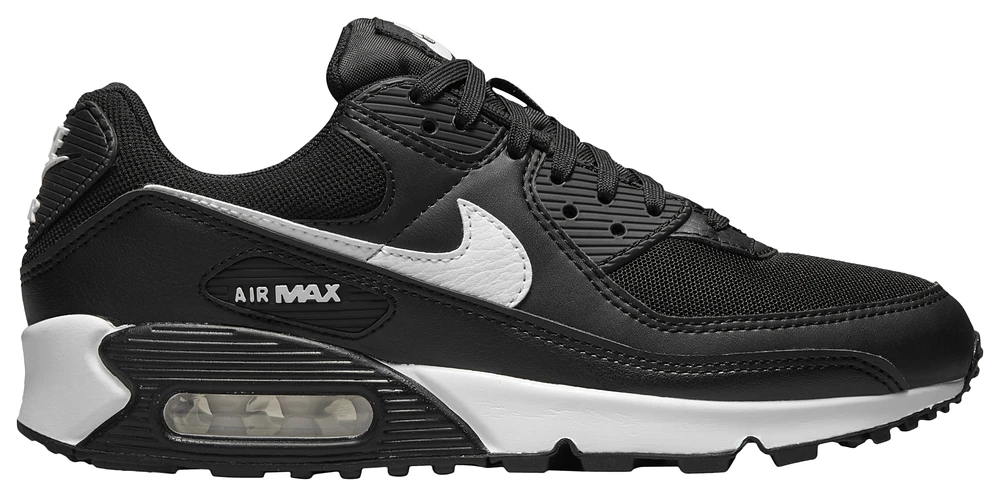 Nike air max 90 black leather foot locker hotsell