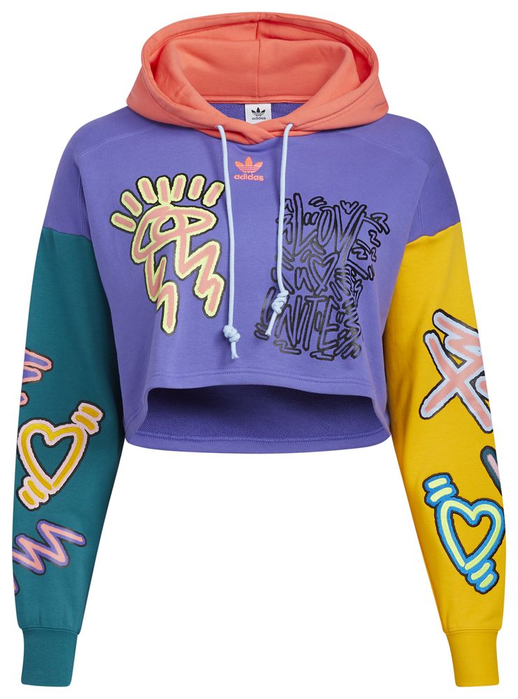 Adidas Originals Plus Love Uni Crop Hoodie | Coquitlam Centre