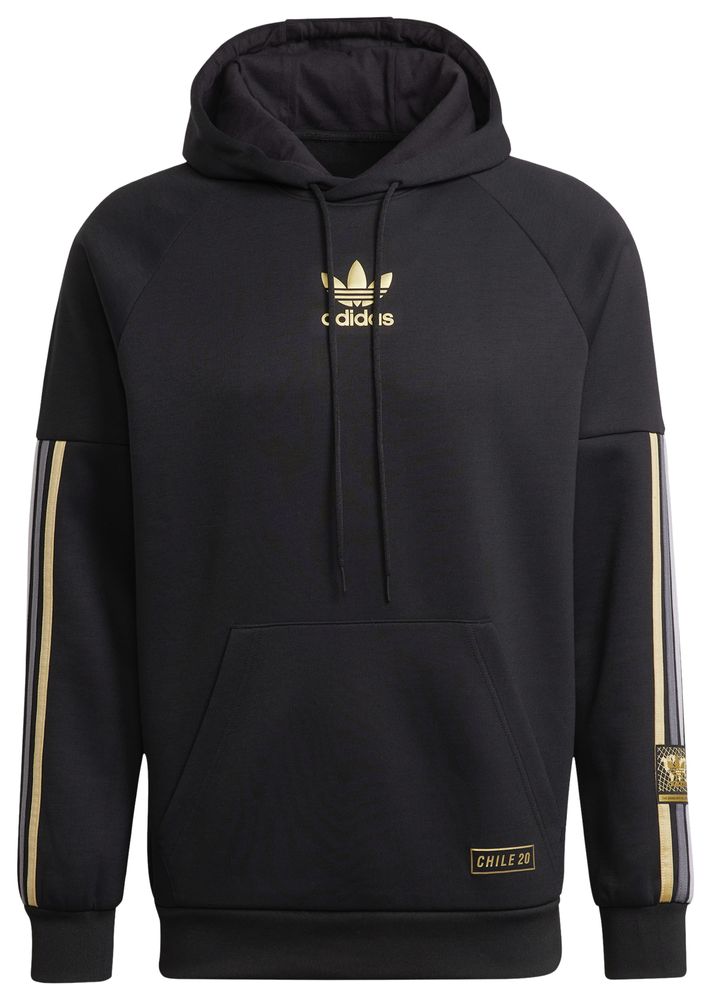 Adidas originals best sale black gold hoodie