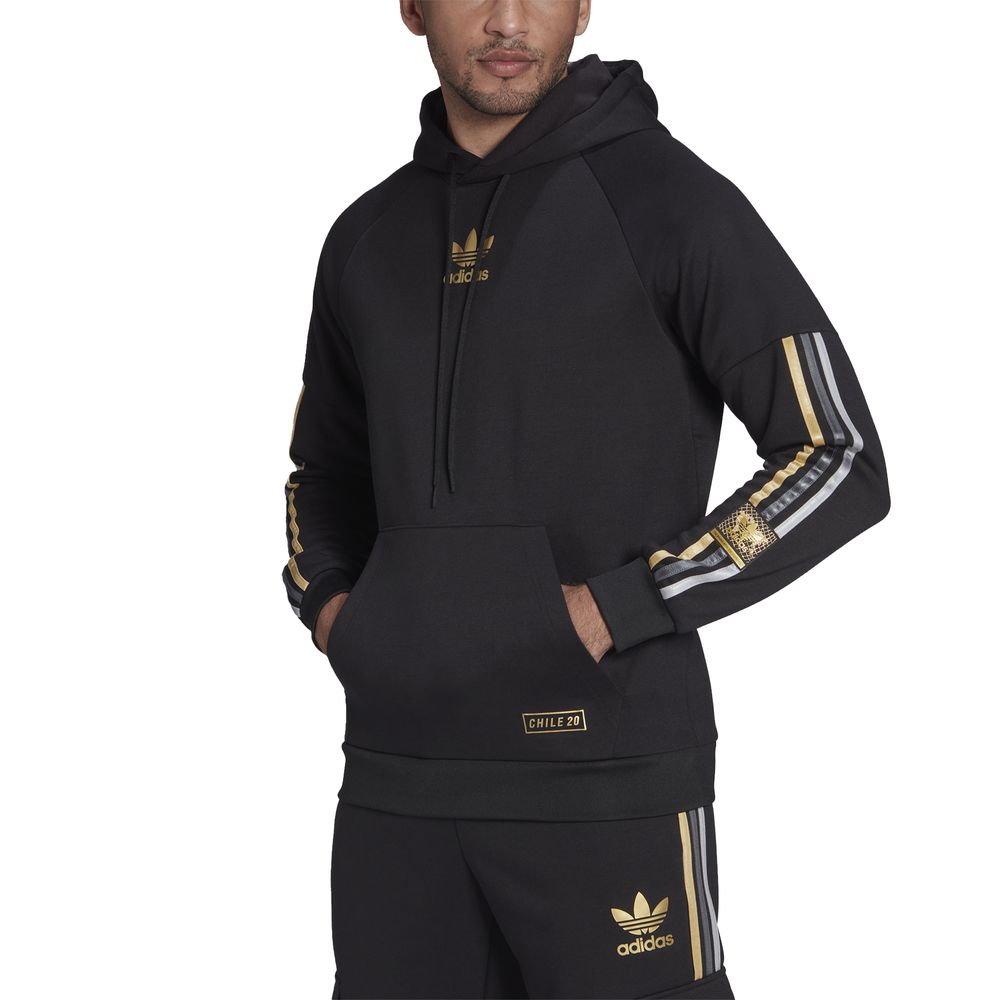 Adidas sweatshirt hot sale black gold