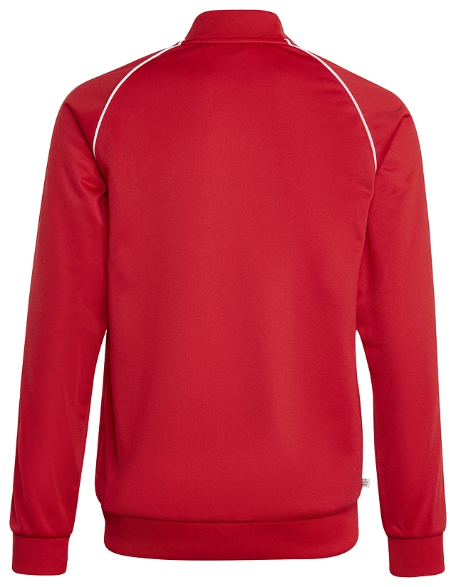 Adidas originals mens spo superstar clearance track top - black red