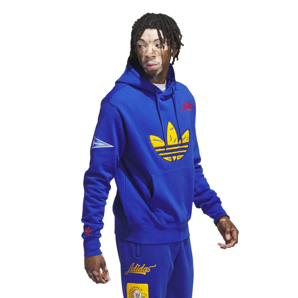 Adidas Originals Mens Lifestyle Collegiate Badge Hoodie Team