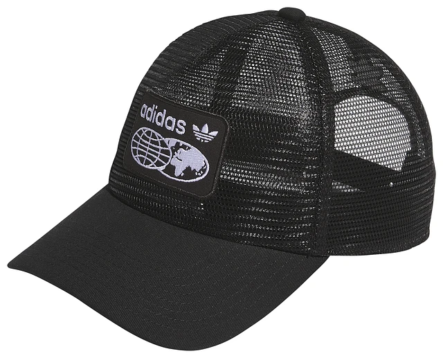 【E85】adidas originals × RODEO CROWNS M Adidas Originals Dispatch Black Trucker Hat | Arden Fair