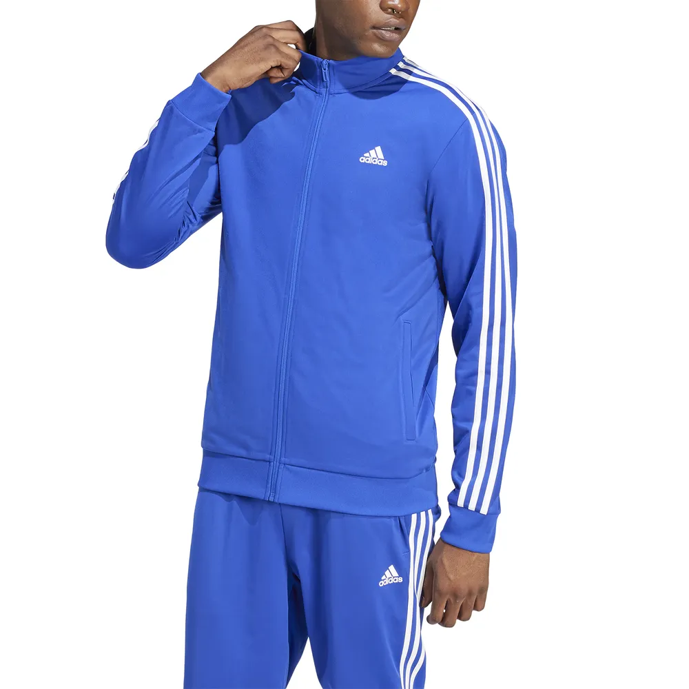 Adidas Mens Essentials Warm-Up 3-Stripes Track Jacket | Hamilton Place