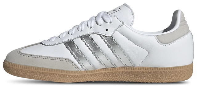 Adidas Originals Womens Samba - Shoes White/Silver at Hamilton