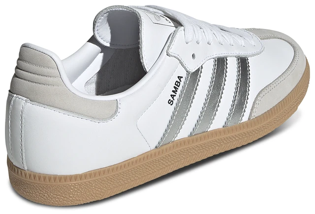 Adidas Originals Womens Samba - Shoes White/Silver at Hamilton