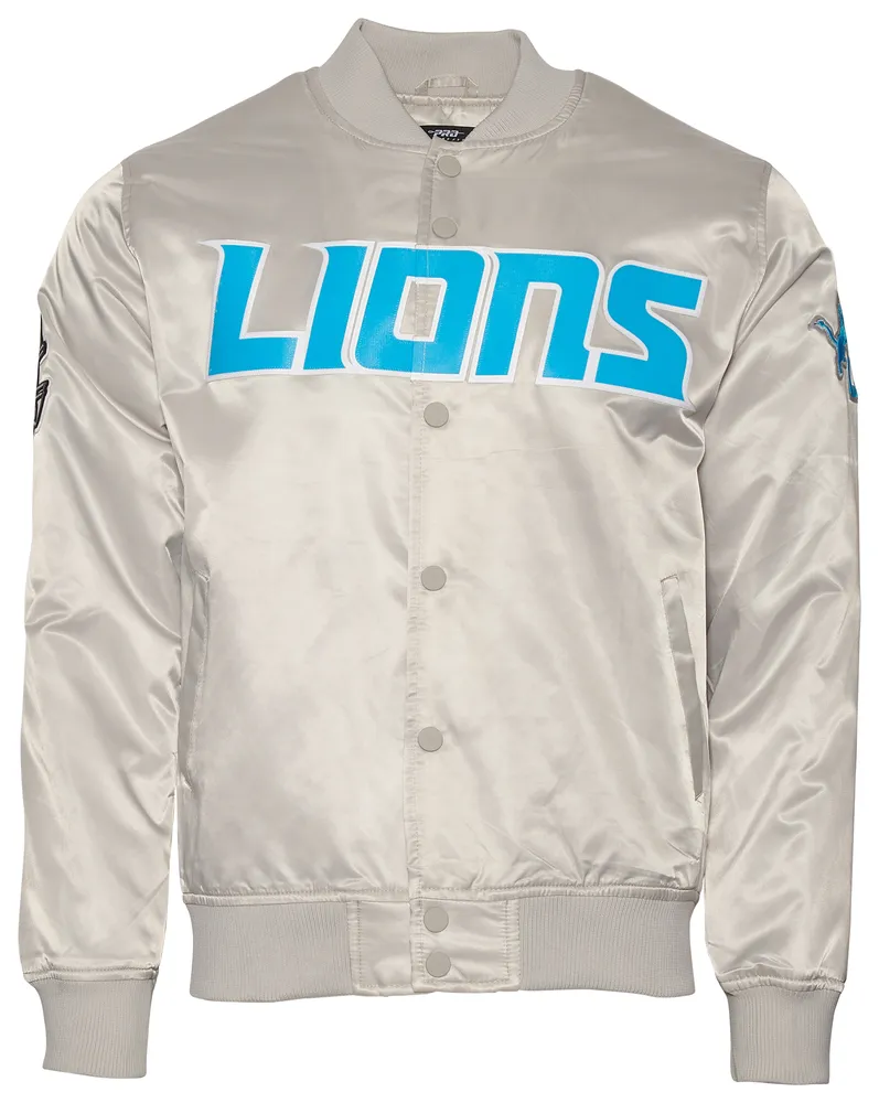 Pro Standard Mens Lions Big Logo Satin Jacket - Blue | Pueblo Mall