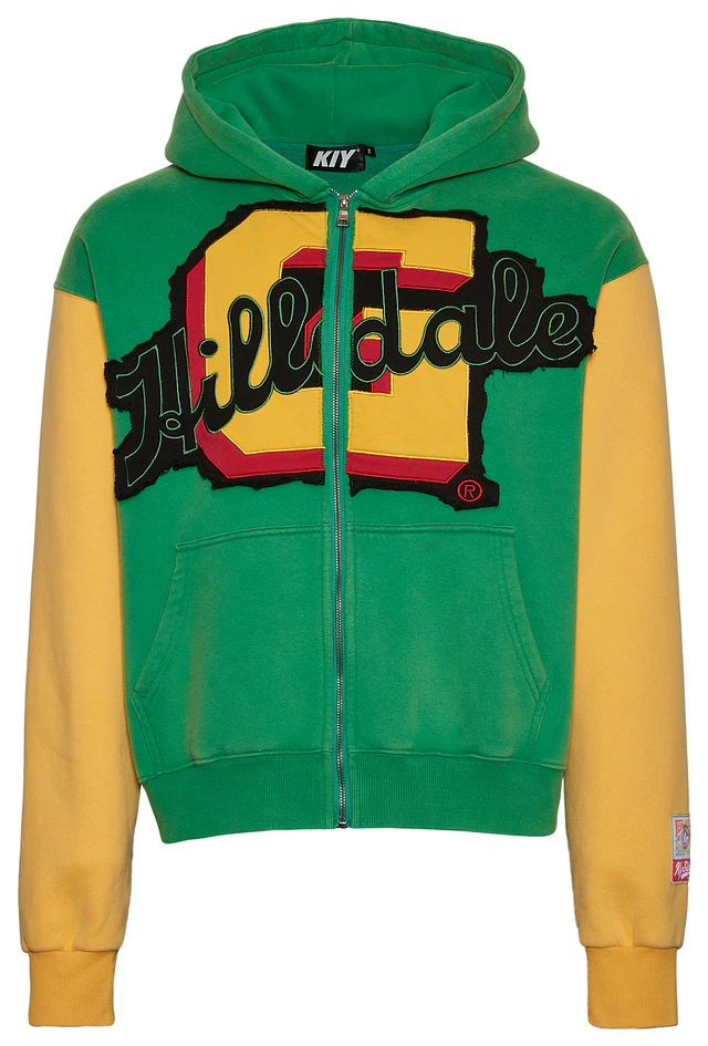 【BAON】Keipy color matching pocket fleece jacket KBKYBUYZ Men's Casual Sports Color Matching Stitching Fleece