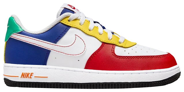 Blue red and hot sale yellow nikes