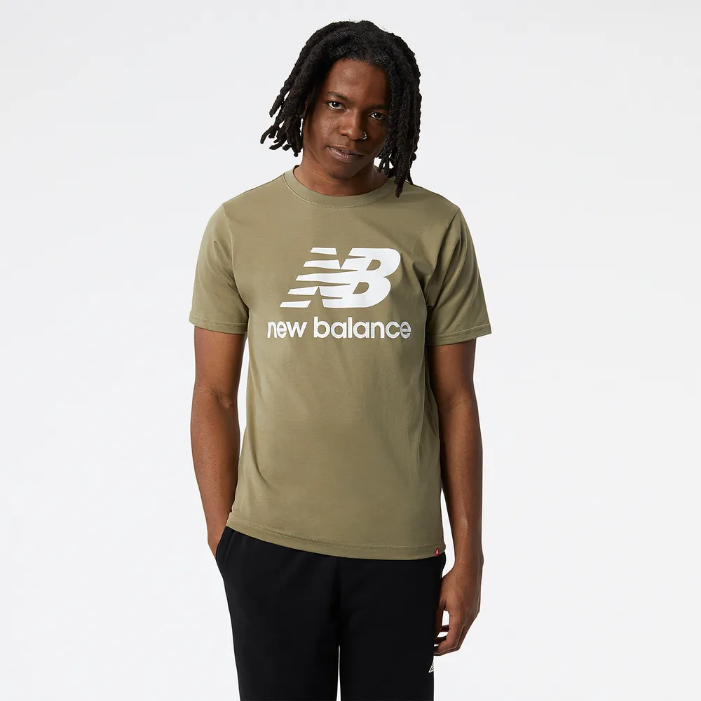 New Balance Mens New Balance Essential Stacked Logo T-Shirt - Mens