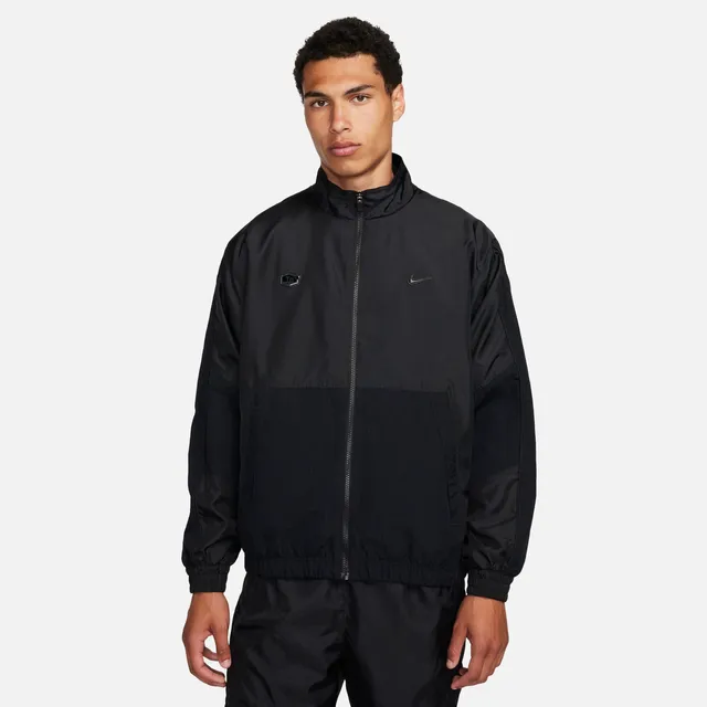 Nike Mens Nike NSW Tuned Air Woven Track Top - Mens Black/Black
