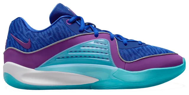 Purple and green basketball on sale shoes