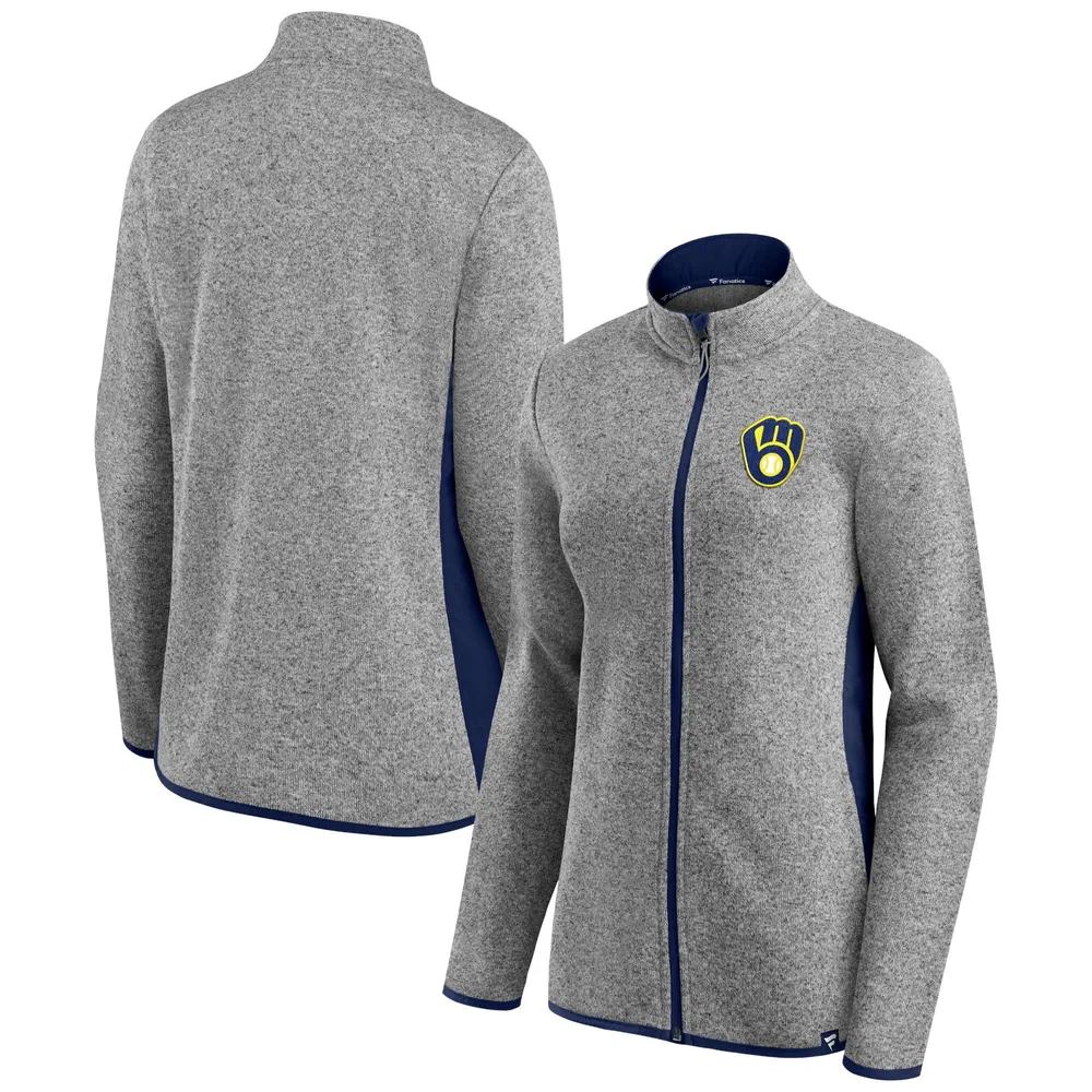 Fanatics Brewers Primary Logo Fleece Full-Zip Jacket - Women's