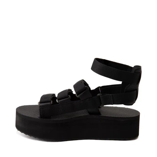 Teva Womens Teva Flatform Mevia Sandal Black Willowbrook