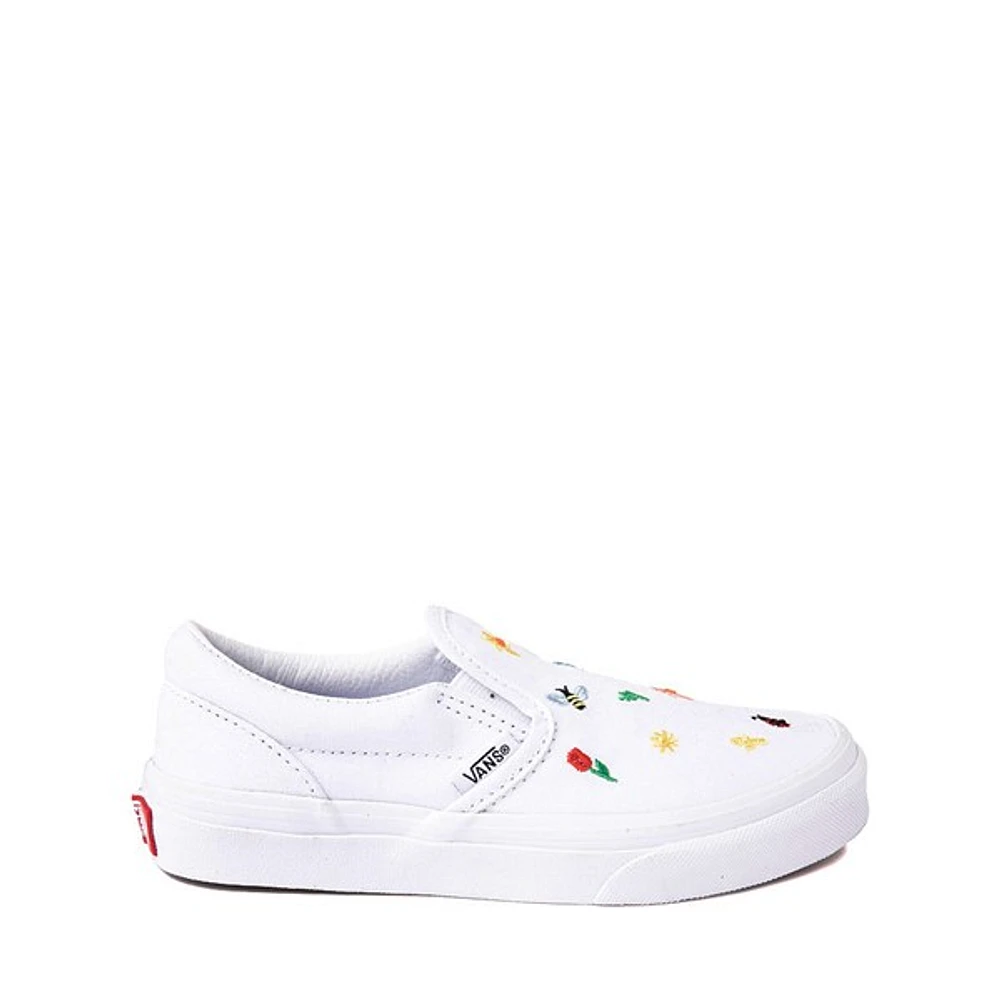 Vans Slip On Garden Party Skate Shoe Little Kid True White