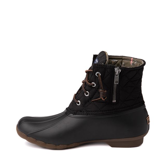 Sperry saltwater quilted sale duck boots black