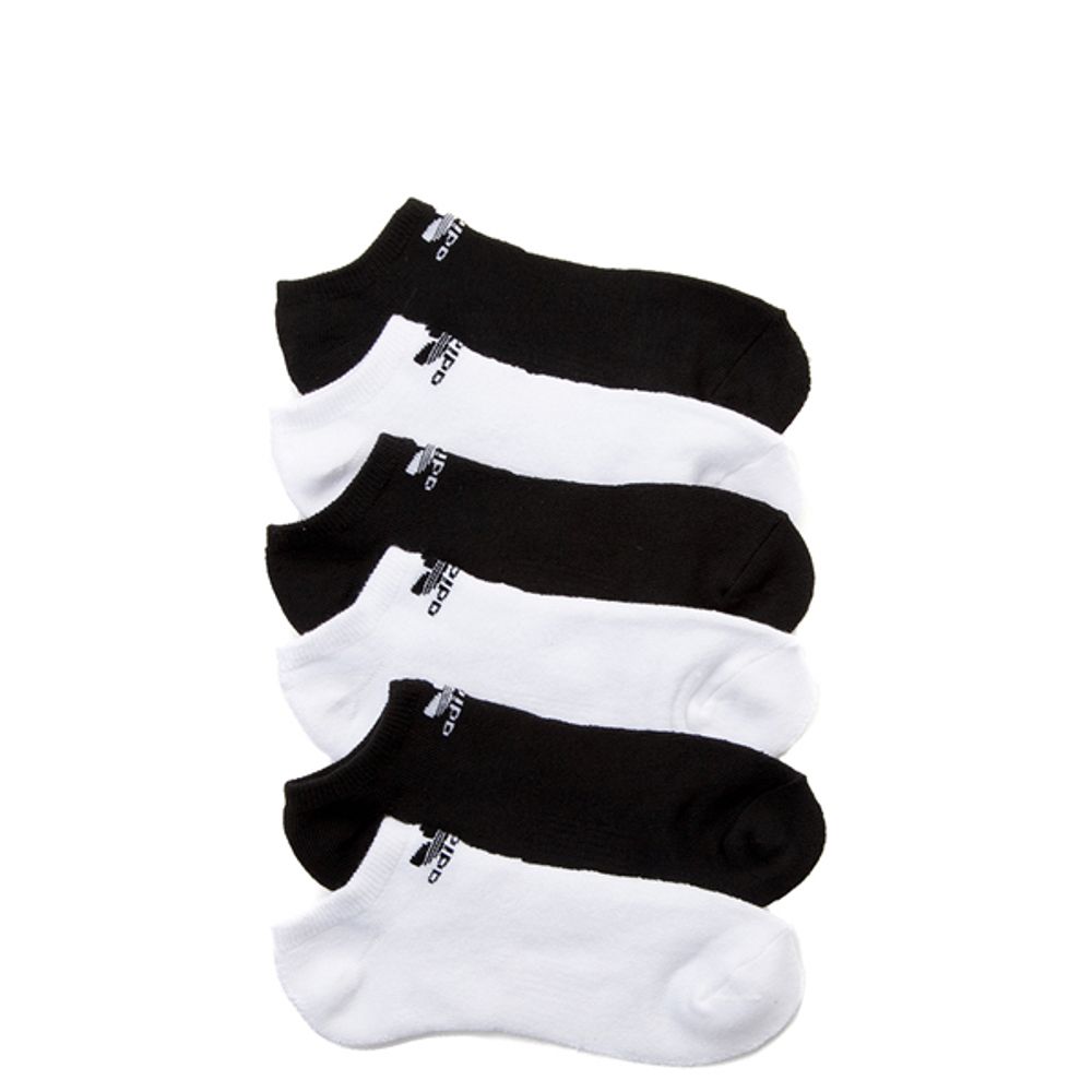 Adidas Mens adidas Low Cut Socks 6 Pack White / Black Mall of America®