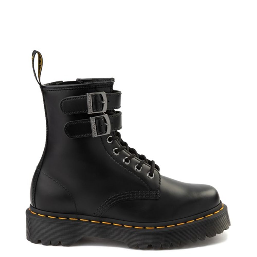 Dr. Martens Womens Dr. Martens 1460 8-Eye Bex Buckle Boot - Black