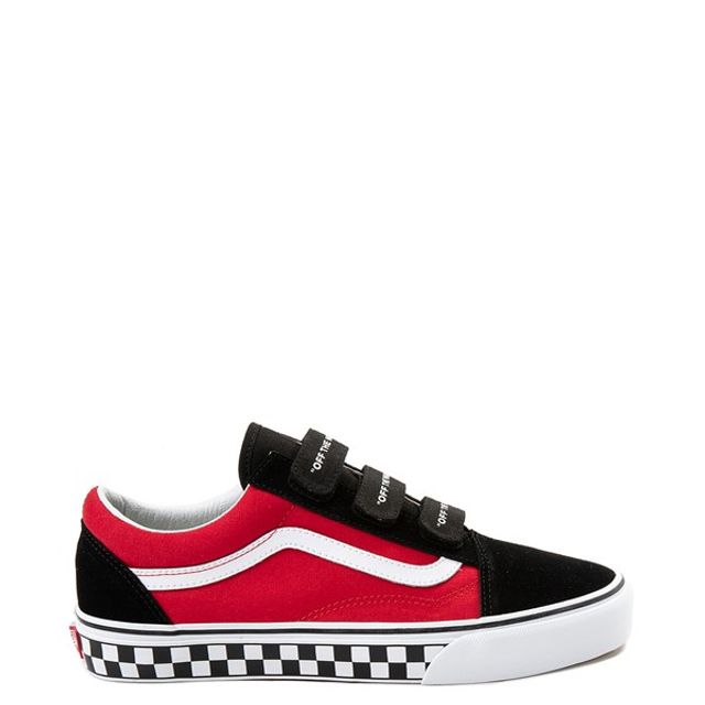 Red store velcro vans