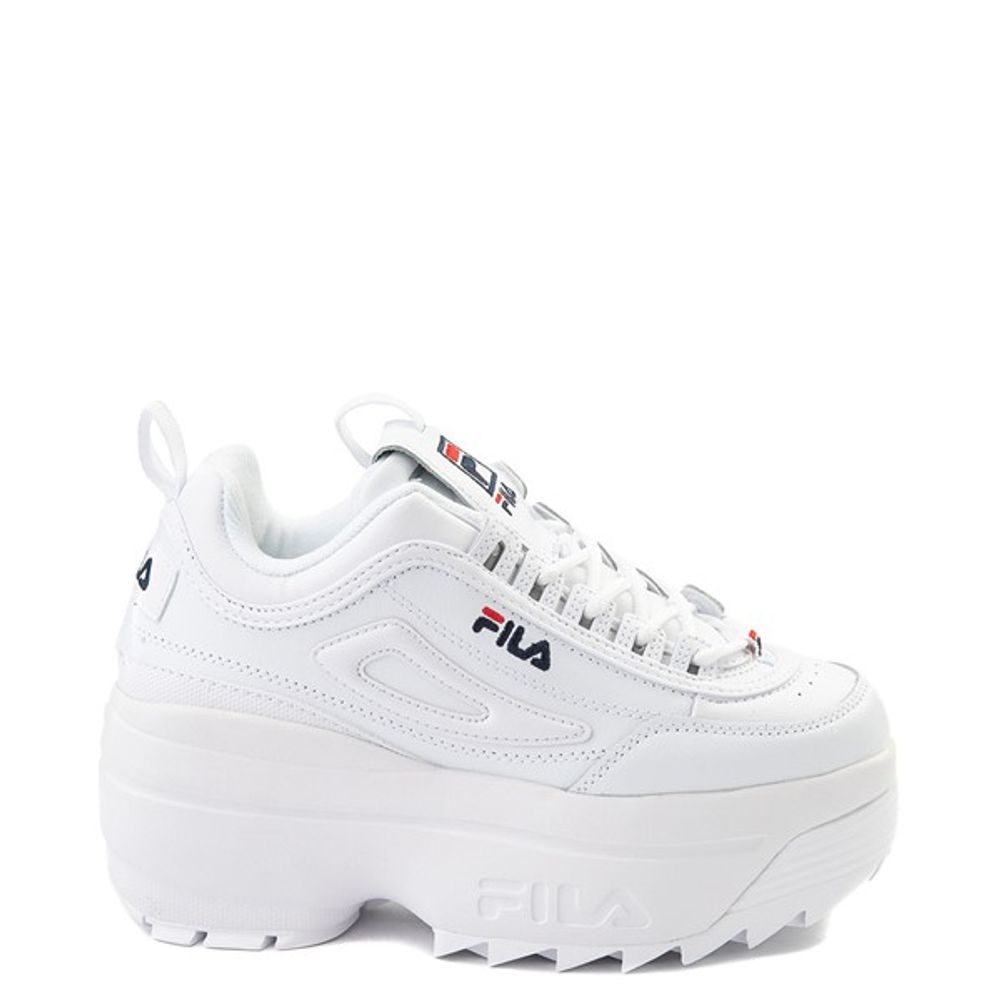 Fila Womens Fila Disruptor Platform Wedge Athletic Shoe - White | Mall ...