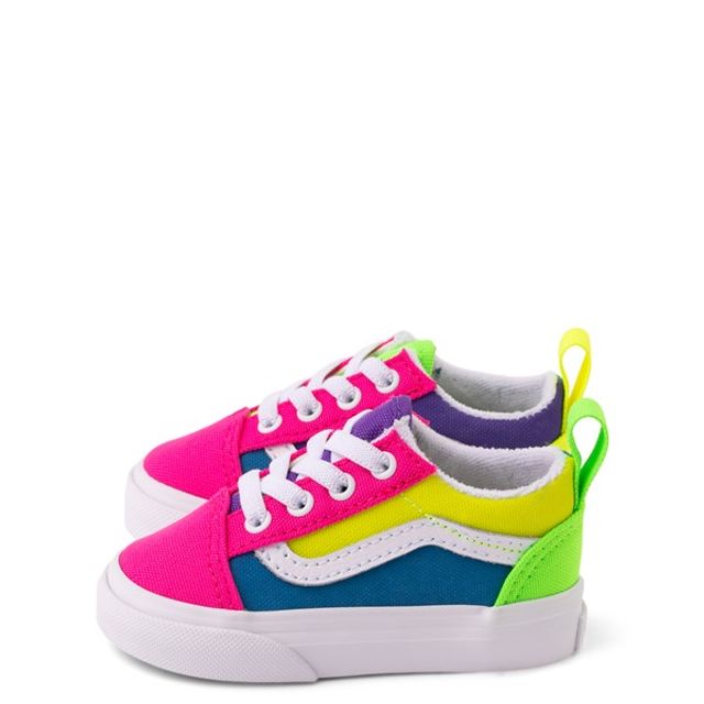 Vans blue clearance yellow pink