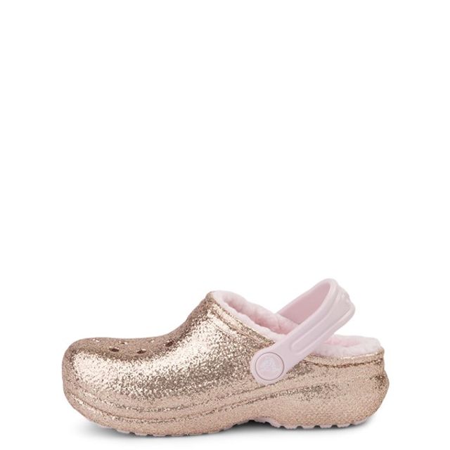 Gold glitter cheap crocs