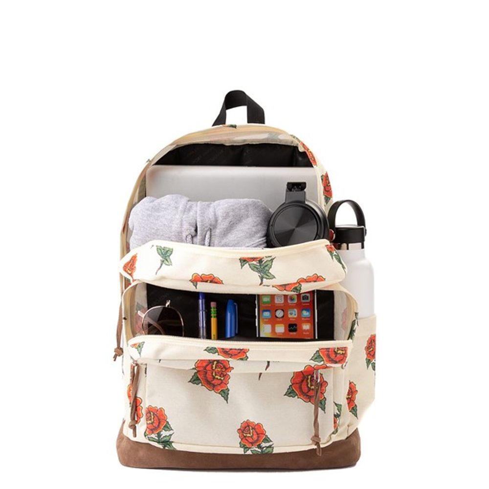 JanSport Right Pack Expressions Backpack Off White / Roses Mall of