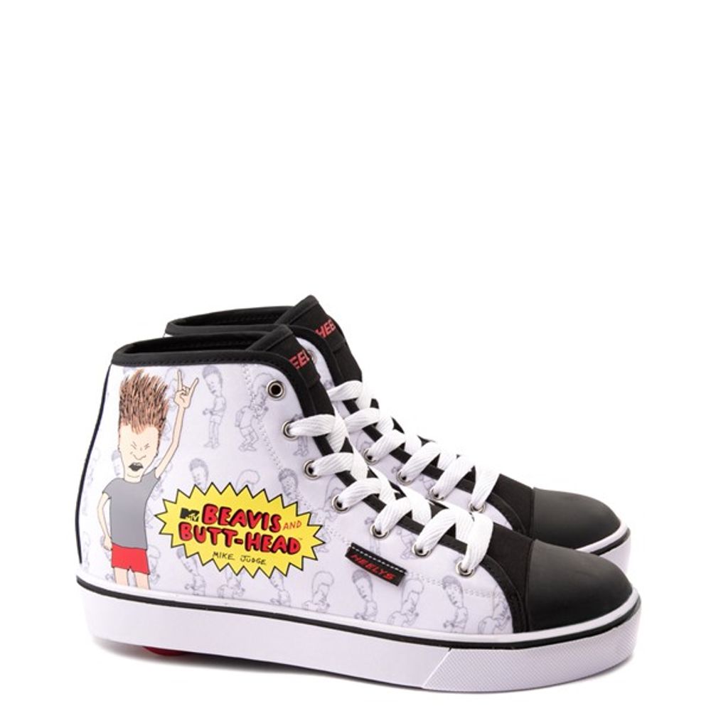 Heelys Mens Heelys x Beavis and ButtHead Hustle Skate Shoe White